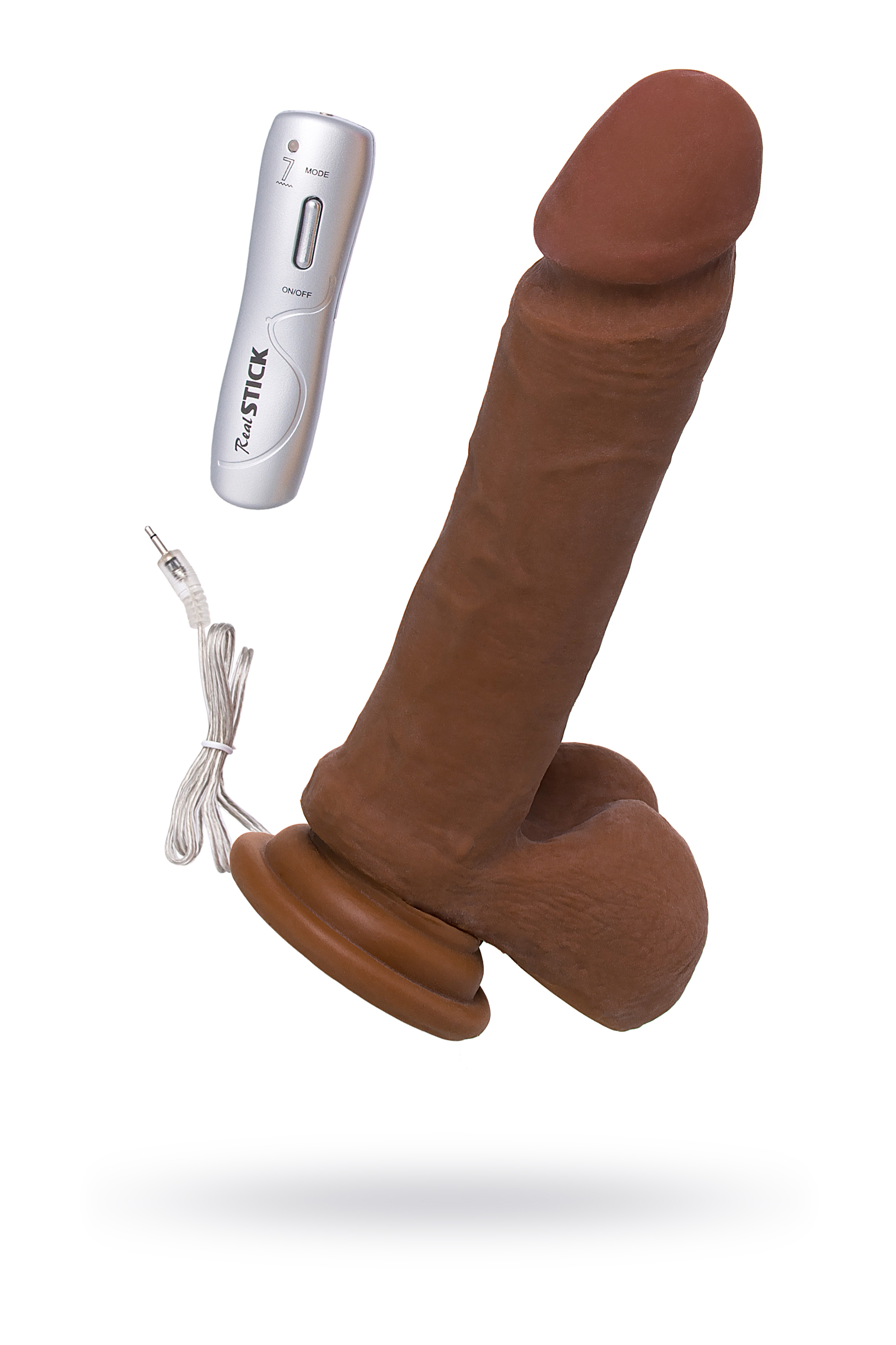 Вибратор TOYFA RealStick Elite Mulatto, Коричневый 21 см, Ø 4