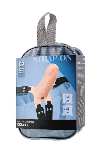 Фаллопротез RealStick Strap-On Conall, TPE, телесный, 14 см