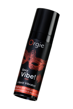 Гель для массажа Orgie Sexy Vibe Hot с разогревающим и вибрирующим эффектом, 15 мл