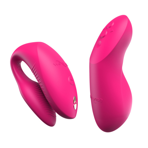 Вибратор для пар WE-VIBE Chorus Pro розовый, силикон,4,1